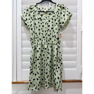 NWT MAISON JULES Mint Green Balloon Dress S (867)
